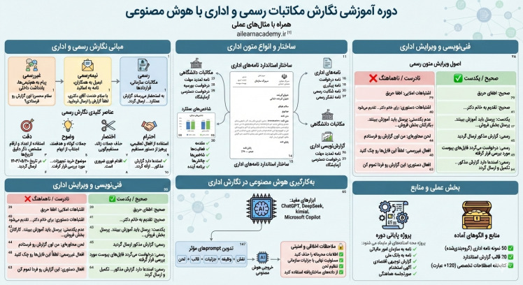  مکاتبات اداری با هوش مصنوعی: راهکاری نوین برای اداری‌های هوشمند